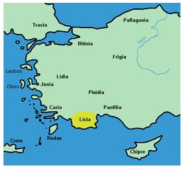MÖ 15-14. yüzyıl Lukka Ülkesi. Başken Ksanthos-Patara yaygın diller: Luvice, Likce, çok sonradan Yunanca.